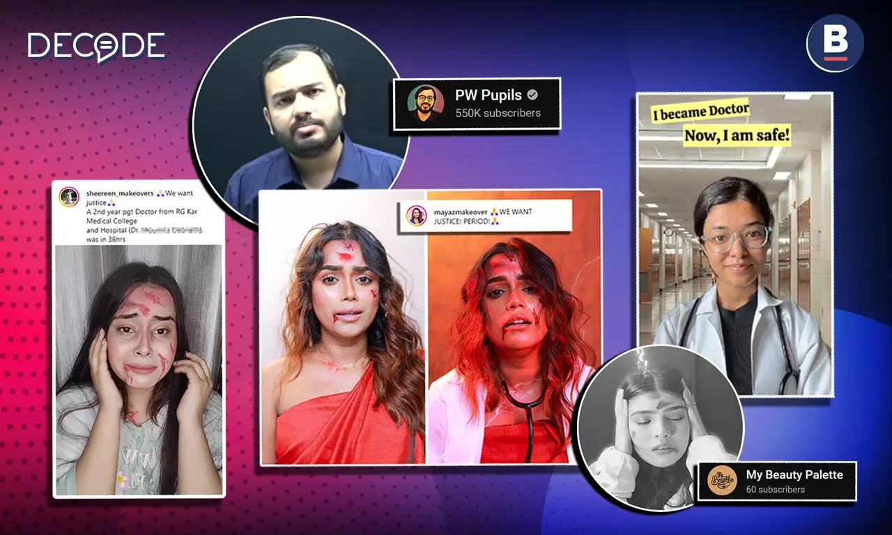 Influencers Turn Kolkata Doctors Rape-Murder Fodder For Clickbait Reels Influencers Turn Kolkata Doctors Rape-Murder Fodder For Clickbait Reels