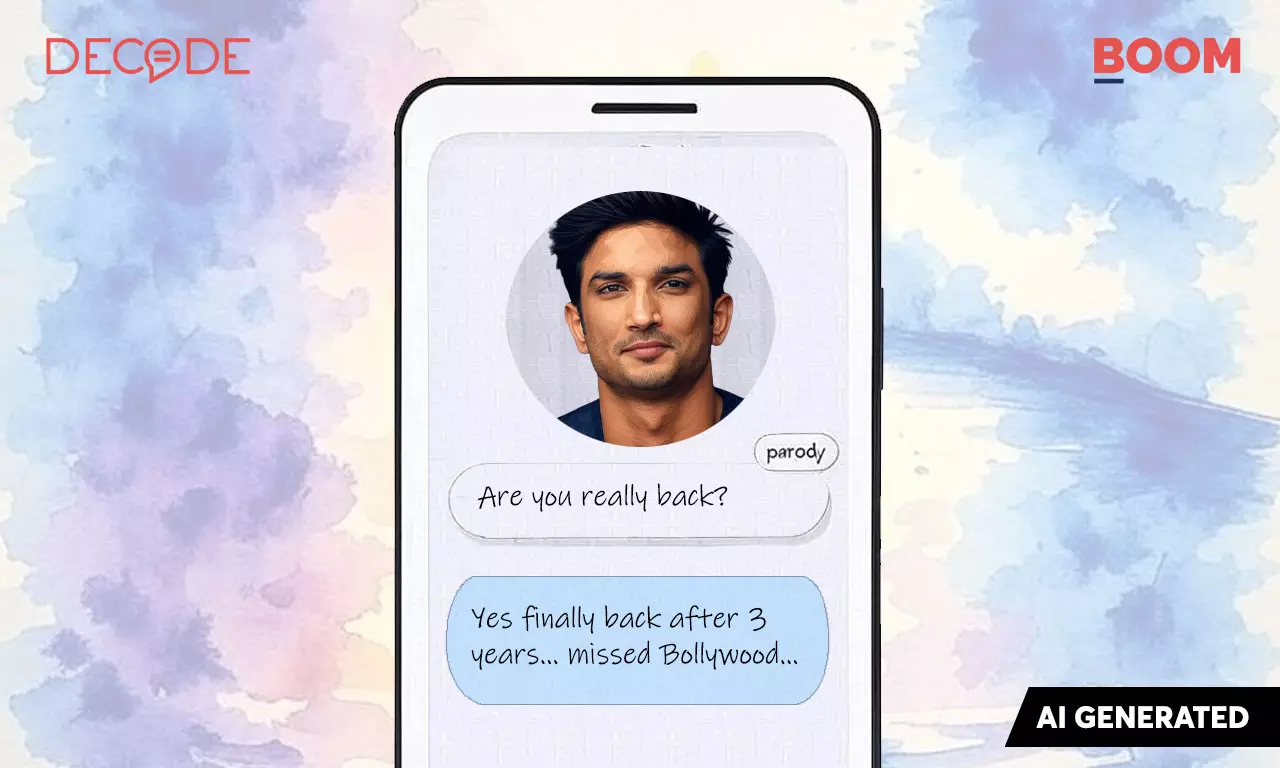 Sushant Singh Rajput Came Alive As A Meta AI Bot To Seek Justice Sushant Singh Rajput Came Alive As A Meta AI Bot To Seek Justice