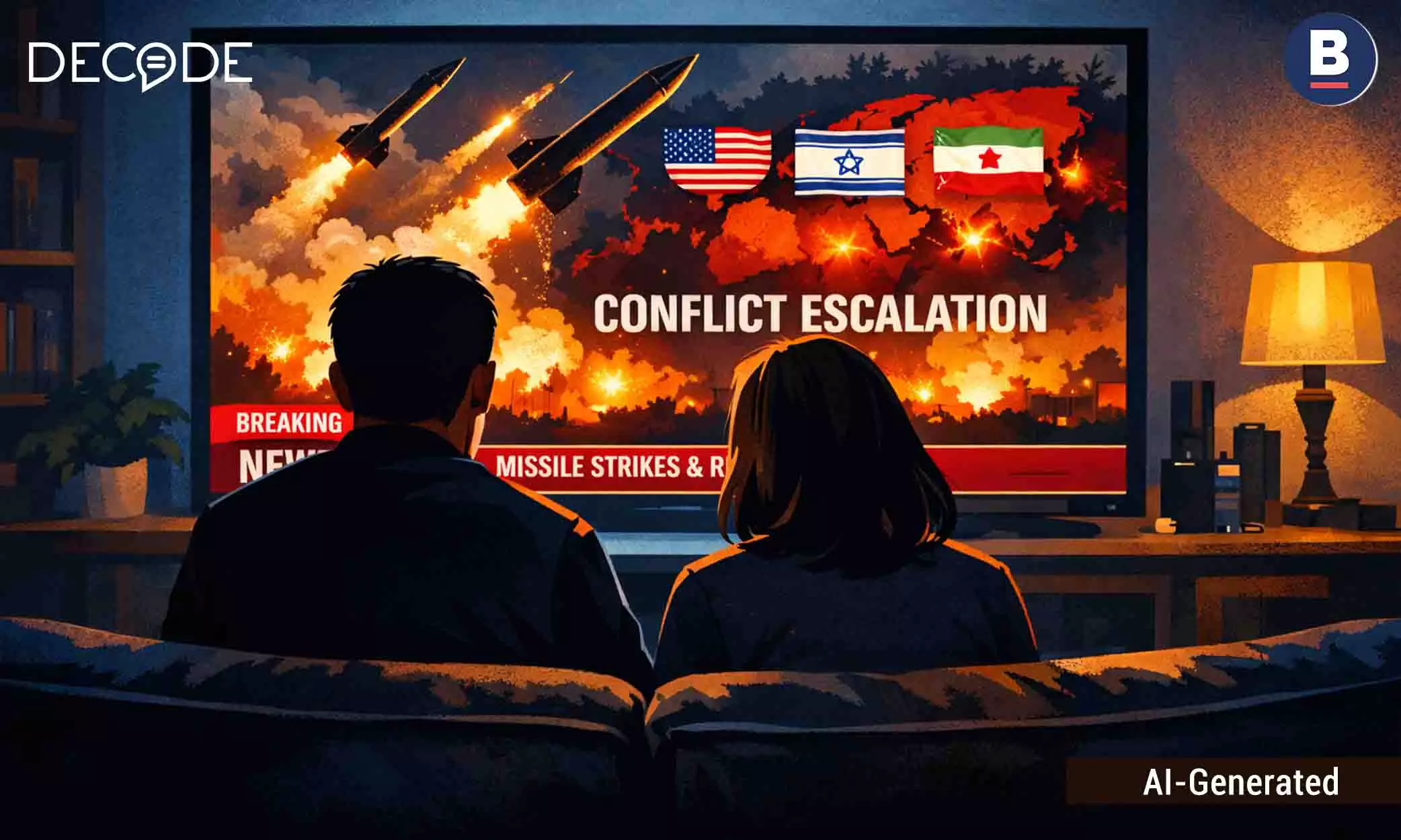 How Indian TV News Coverage Of Iran Is Fueling Panic At Home How Indian TV News Coverage Of Iran Is Fueling Panic At Home