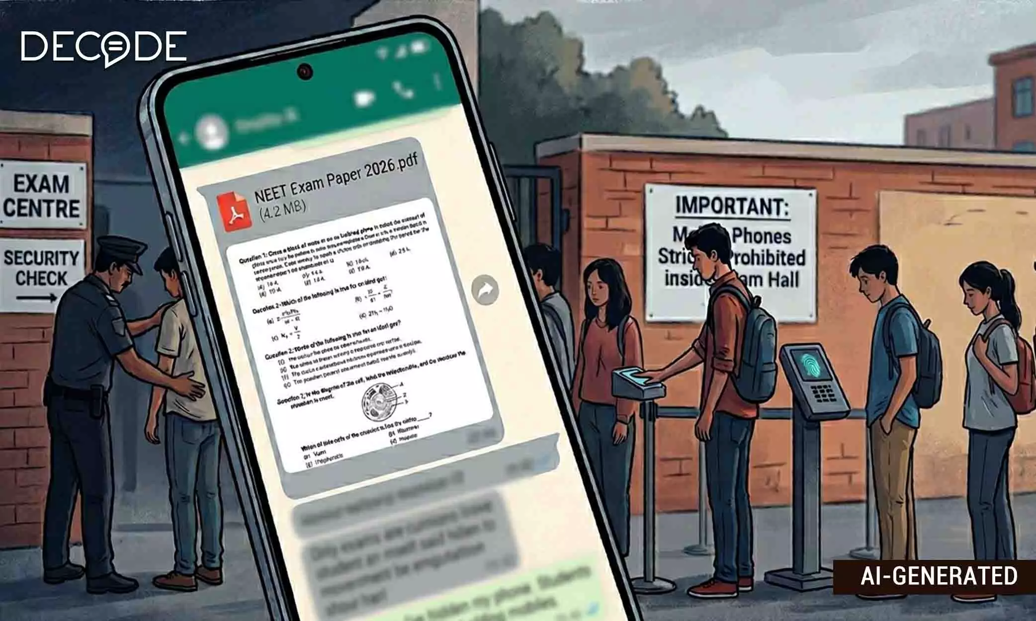 Frisked, Watched by AI: Over 20 Lakh Students Took An Exam That Had Already Leaked Frisked, Watched by AI: Over 20 Lakh Students Took An Exam That Had Already Leaked